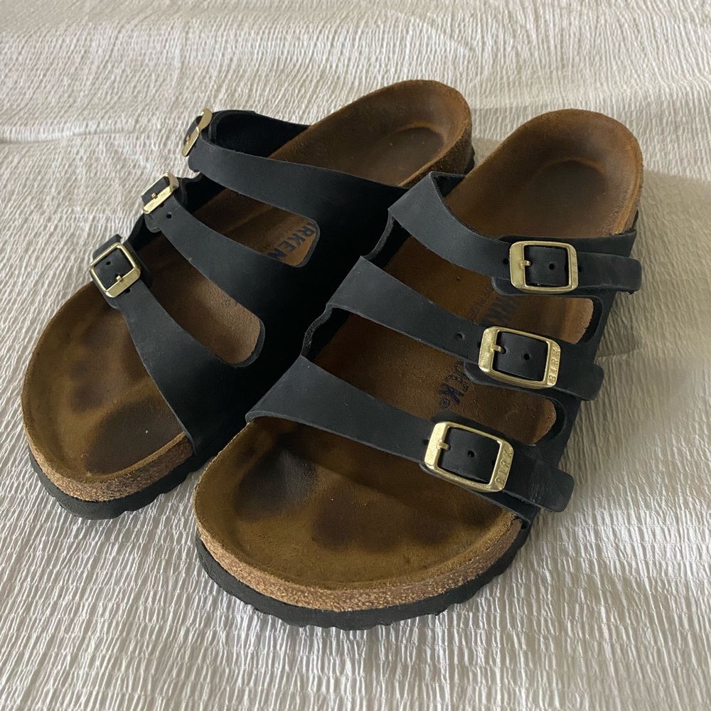 Nubuck Leather Midnight Florida Birkenstocks